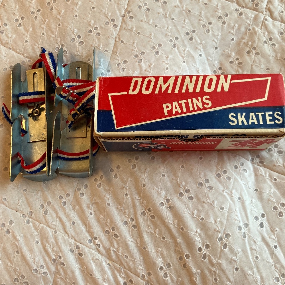 Brand new dominion skates in the box. Just opened the box now